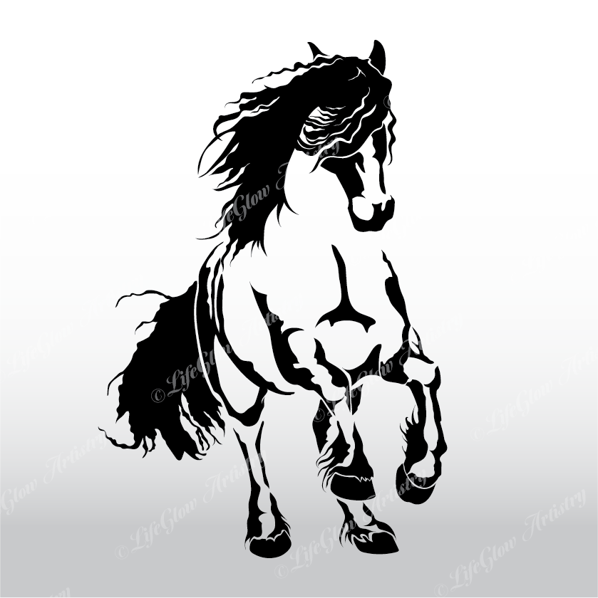 Friesian graphic designed by LifeGlow Artistry